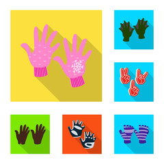 Isolated object of own and textile icon. Collection of own and safety vector icon for stock.
