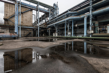 Industrial buildings in abandoned factory