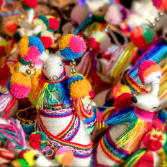 Souvenir shop in Cusco, Peru.