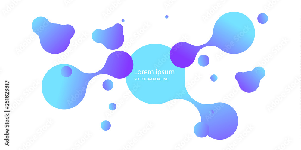 Poster abstract form of fluid. liquid design. liquid dynamic background for web sites, landing page or busi