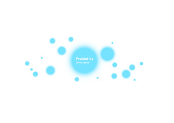 Cell background. Biology, Science background with cells. Biology background. Abstract vector cells illustration. Microscope view