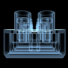 3d rendering illustration of power clamp