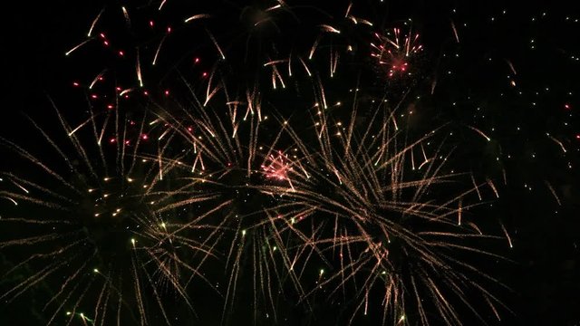 Spectacular display of fireworks