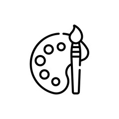 Outline art icon isolated on white background. Line pictogram. Graphic design, mobile application, logo, user interface. Editable stroke. EPS10 format vector illustration