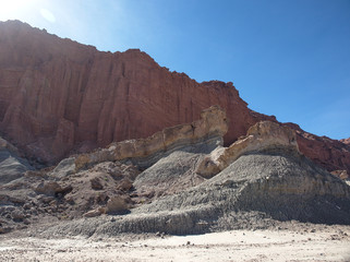 Rock formations at Ischigualasto Provincial Park, San Juan, Argentina