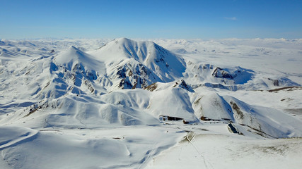 snowy mountain landscape
