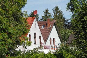Moderne Wohngebäude, Einfamilienhaus,