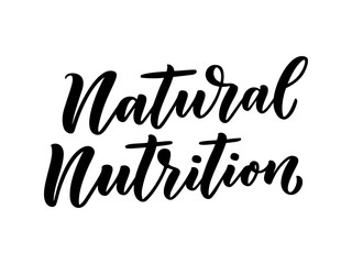 Lettering quote, great design for any purposes. Vector slogan. Tasty breakfast. Diet food. Pasture, healthy nutrition.