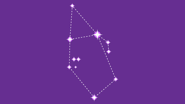 Auriga constellation vector design