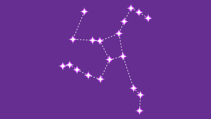 Hercules constellation vector design