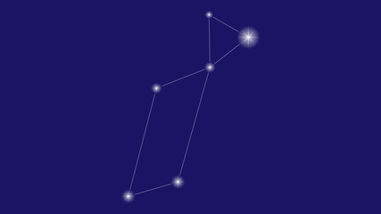 Lyra constellation vector design © alionaursu