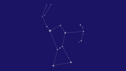 Orion constellation vector design © alionaprof