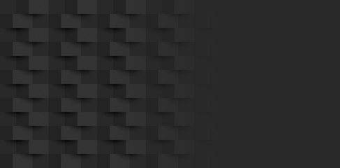 Black abstract background vector with blank space for text.