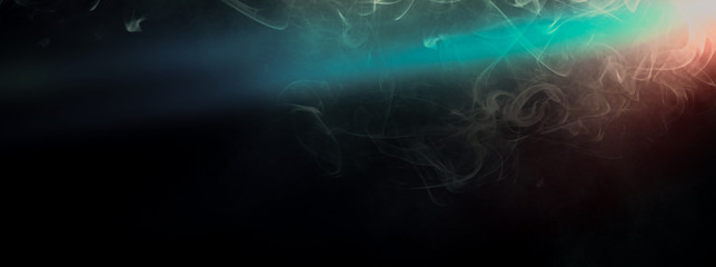Abstract Smoke on black Background 