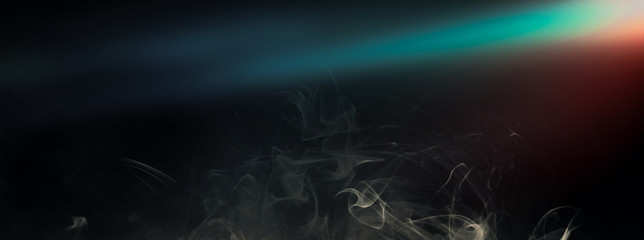 Abstract Smoke on black Background 