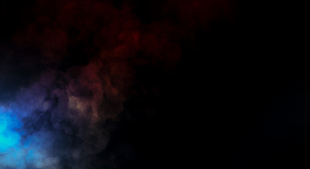 Abstract Smoke on black Background 