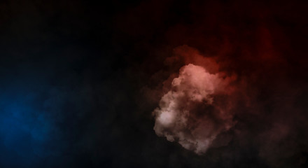 Abstract Smoke on black Background 