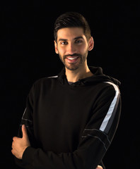 Handsome mixed race, asian / indian looking man (model)