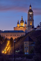 Fototapeta na wymiar The Kremlin Ladder in the evening light. Tobolsk Kremlin. Tobolsk. Russia