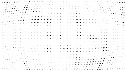 Halftone gradient pattern. Abstract halftone dots background. Monochrome dots pattern. Grunge wave texture. Pop Art, Comic small dots. Design for presentation, business cards, report, flyer, cover