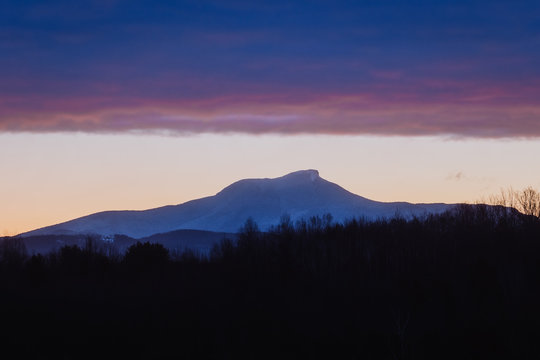 A view of Camel's Hump, a mountain in Central Vermont.