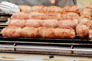 grilled sausage asia delicious at street food