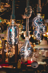 Novelty glass lamp, LED bulb