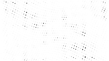 Halftone gradient pattern. Abstract halftone dots background. Monochrome dots pattern. Grunge texture. Pop Art, Comic small dots. Wave twisted dots. Design for presentation, report, flyer, cover, card