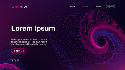 Background abstract pink blue line color for Homepage