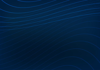 Rectangular blue background with curved lines. Horizontal template for design.