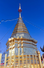 A Golden Chedi, Wat Phra That Doi Kham Temple, Chiang Mai, Thailand - 251846620