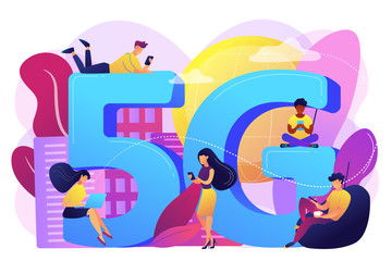 5g network concept vector illustration.