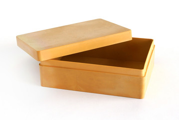 Beige plastic box