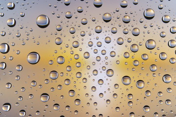 Water drop color yellow