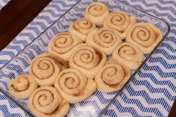 homemeda cinnamon rolls, ready to bake