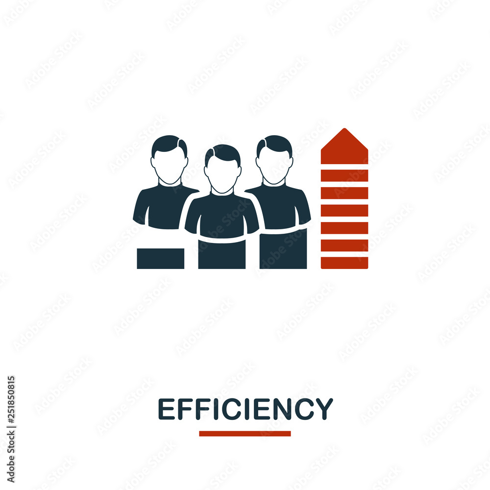 Poster efficiency icon. premium style design from teamwork icon collection. ui and ux. pixel perfect effici