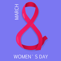 8 march international womens day. Vector illustration. Eps 10