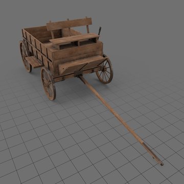 Vintage wooden wagon