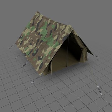 Camouflage camping tent