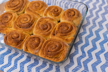 homemade, freshly baked cinnamon rolls