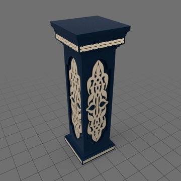 Square pedestal pillar