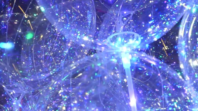 reflejos e iluminaci&oacute;n led sobre globos,flares