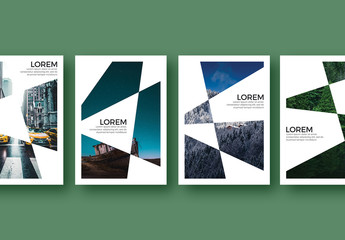 Poster Layouts with Irregular Geometric Shapes