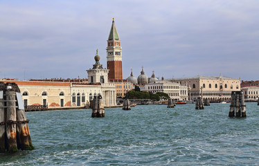 Fototapeta na wymiar Tower of San Marco in Venice, Italy