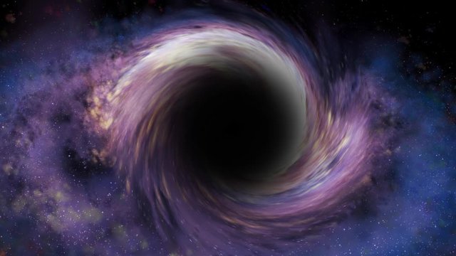 Black hole in distant space. Einstein's theory of relativity. 38