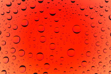 Water drop color Red