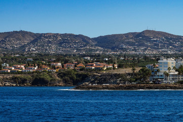 Fototapeta premium Cyprus, Mediterranean, sea, city, pathos, beauty, blue, water, sky, space, travel, sea, walk, landscape, impressions, memories