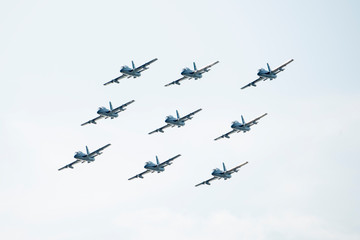 The Italian acrobatic team: the tricolor arrows