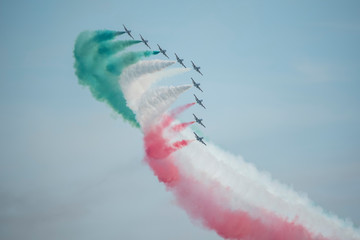 The Italian acrobatic team: the tricolor arrows