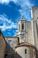 Fototapeta na wymiar Cathedral in Girona, Spain View